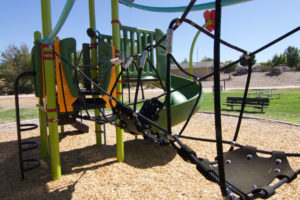Play equipment at Larry Moore Park