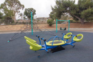 playground equipment at maple elementary